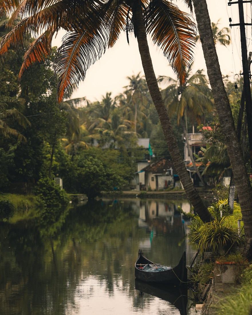 A houseboat on the Kerala backwaters